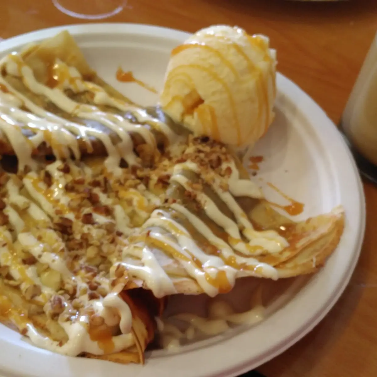 Caramel Apple Pie Crepe