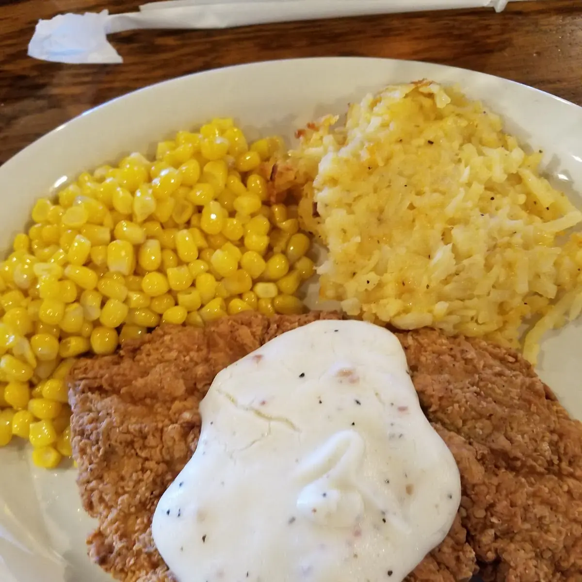Chicken with Corn and Cheesy Hash Brown Casserole