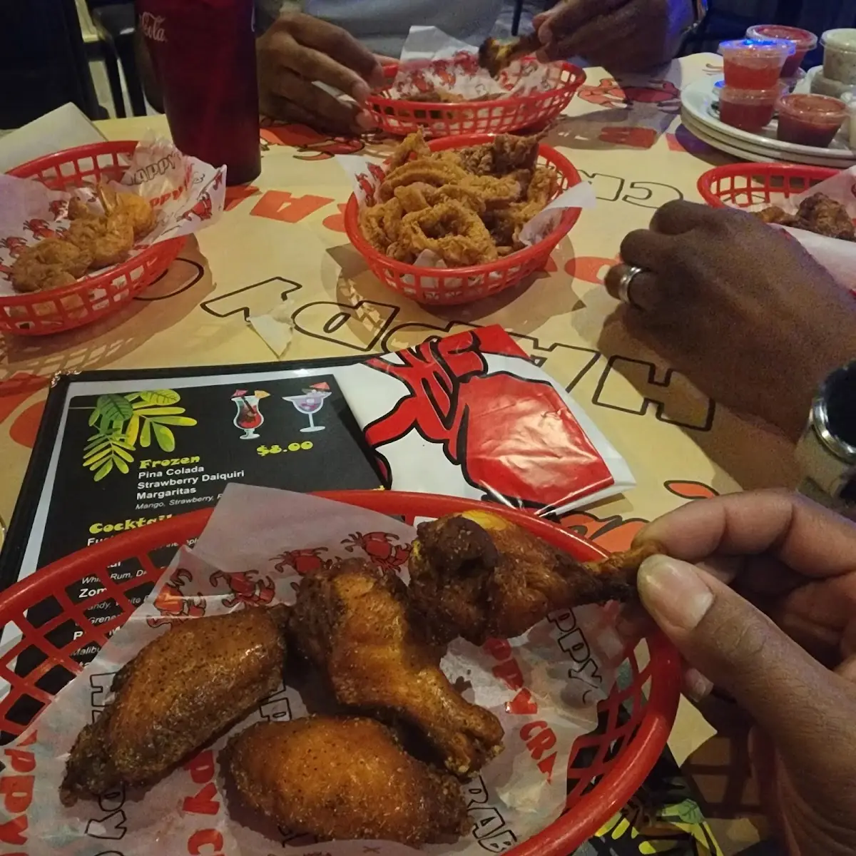 Chicken Wings with Fries