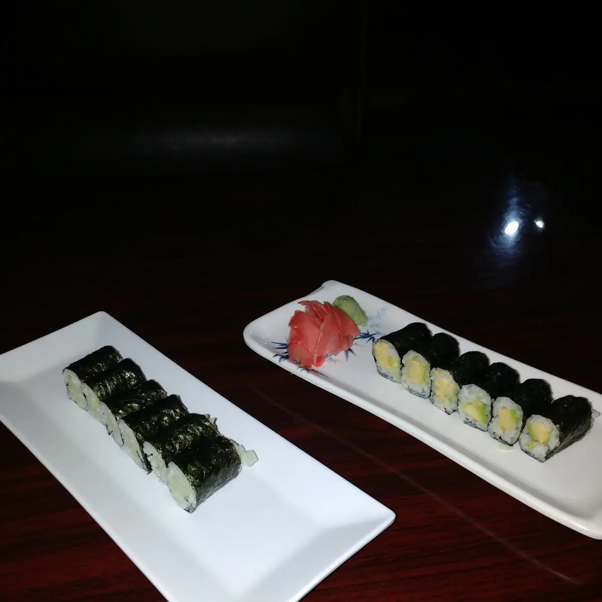 Cucumber Roll and Avocado Roll