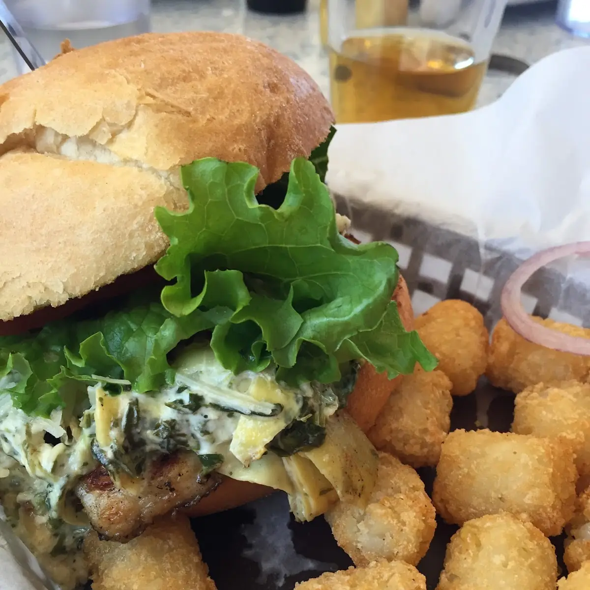 Smothered Chicken Sandwich