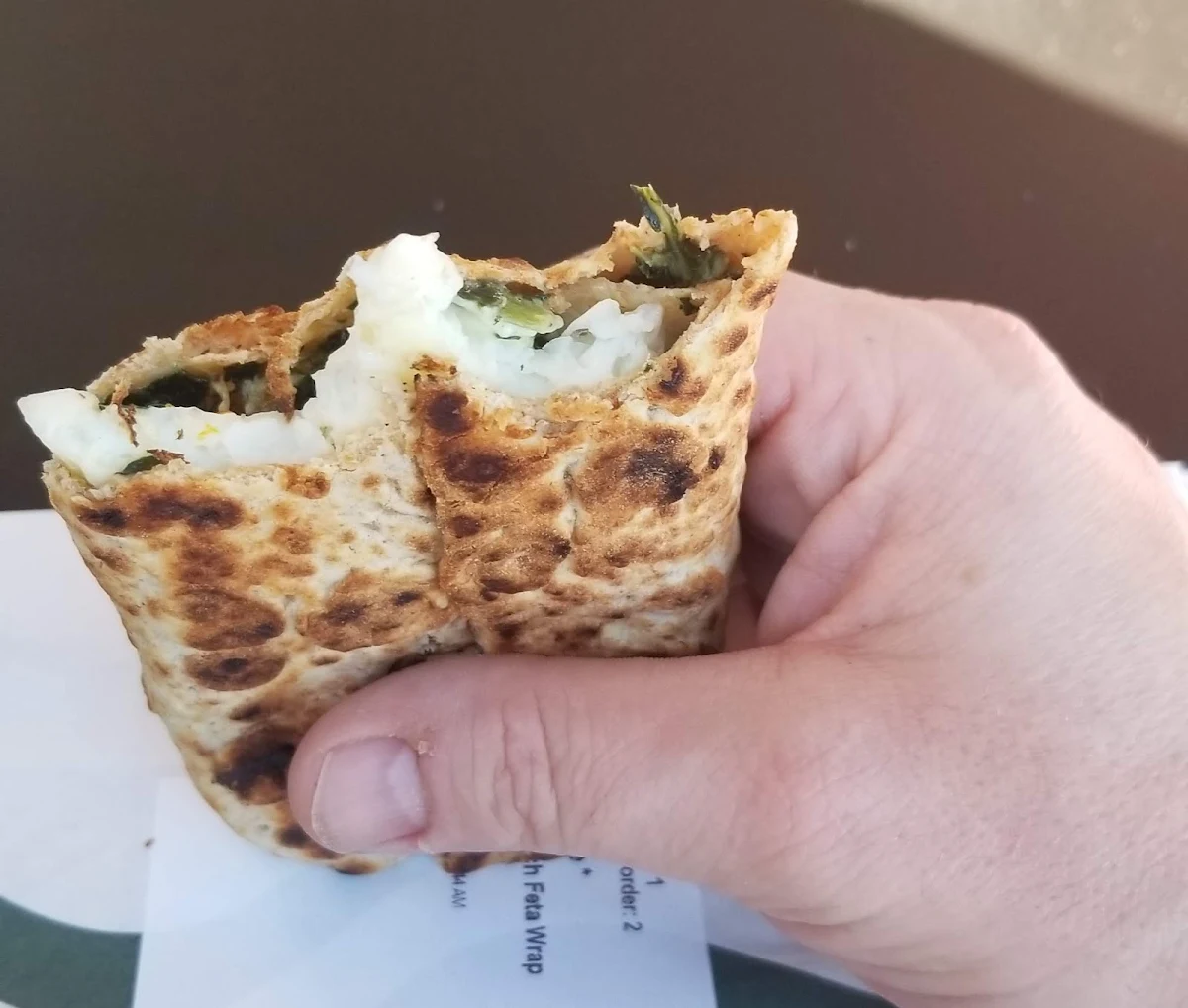 Spinach Feta & Cage-Free Egg White Wrap