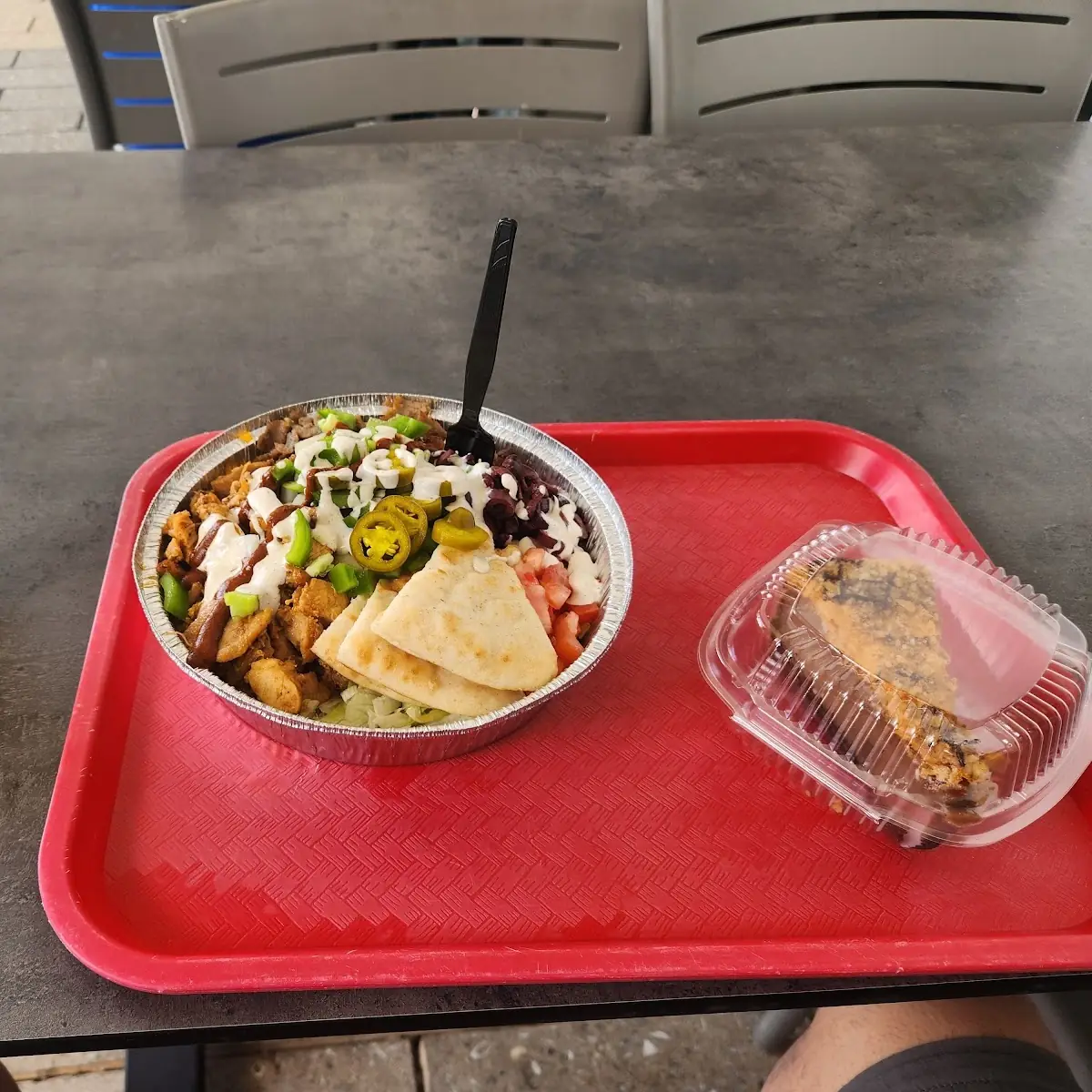 Combo Platter Chicken & Gyro