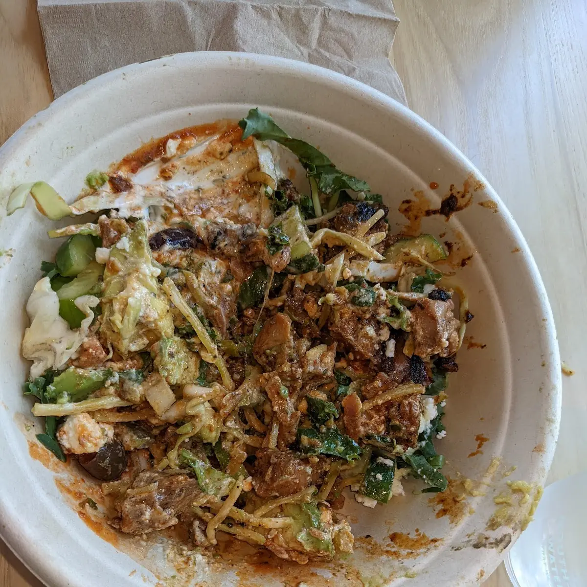 Harissa Honey Chicken Greens Bowl