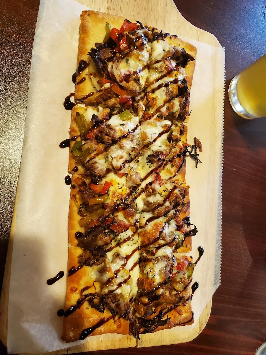 Philly Steak Flatbread Pizza