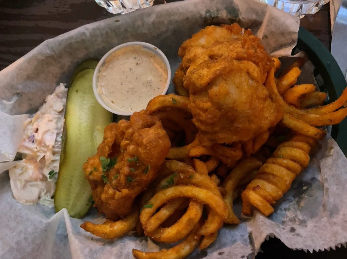 Fish and Chips with Tartar Sauce