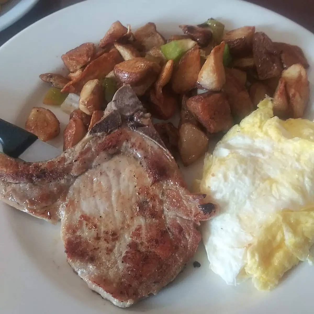 Pork Chop and Eggs