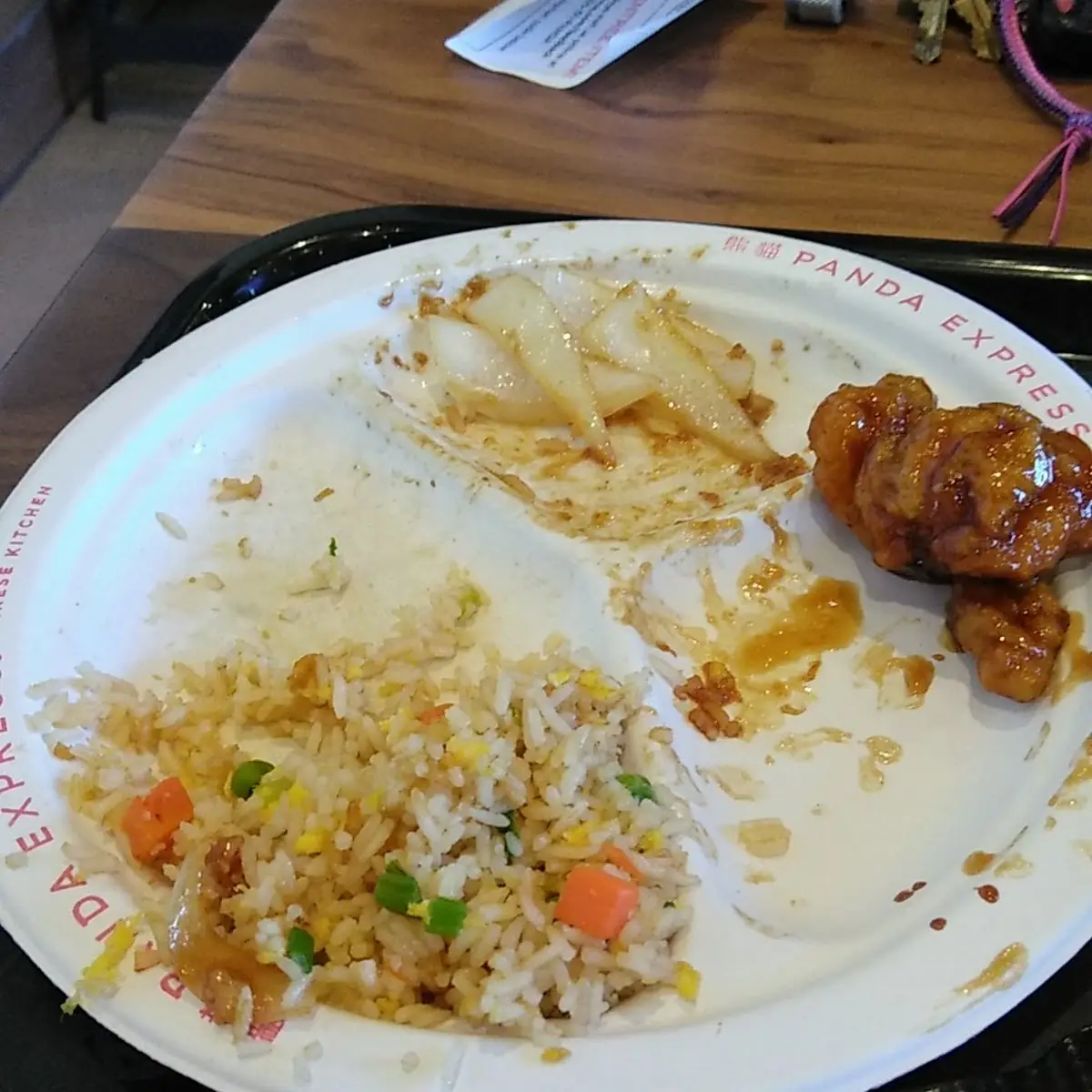 Vegetable Fried Rice General TSO's Chicken Cabbage Salad