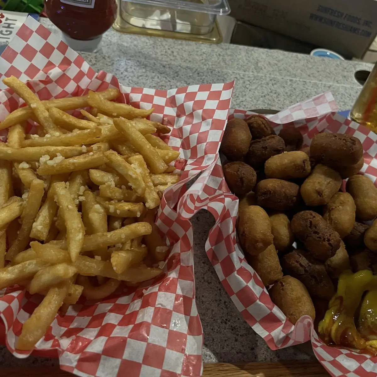 Garlic Fries & Mini Corn Dogs