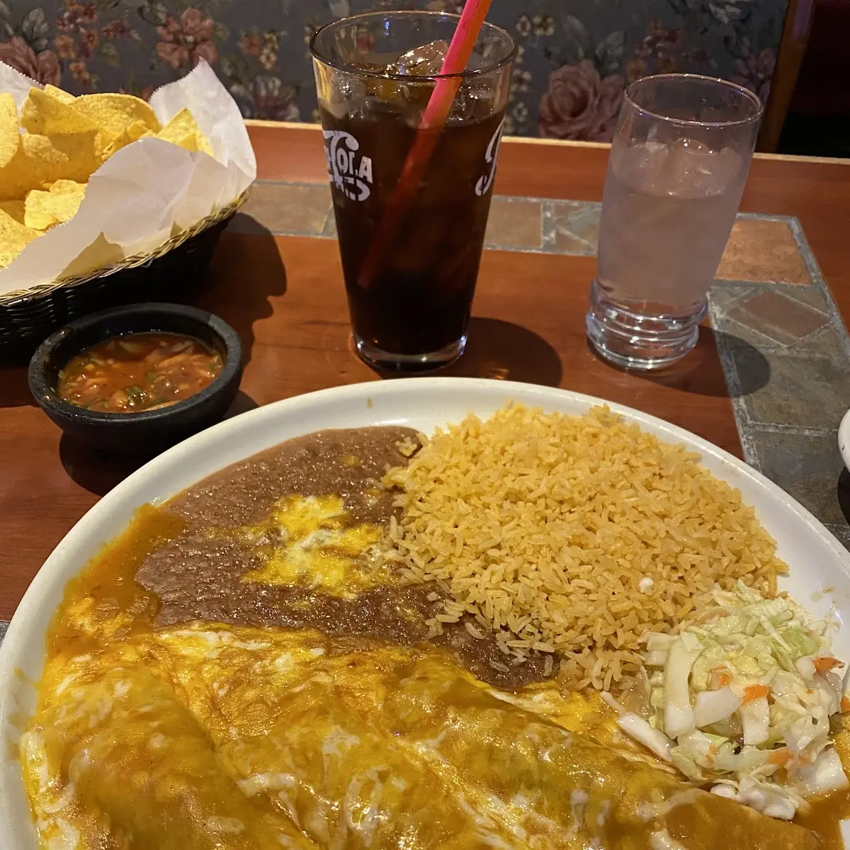 One Enchilada & One Chile Relleno