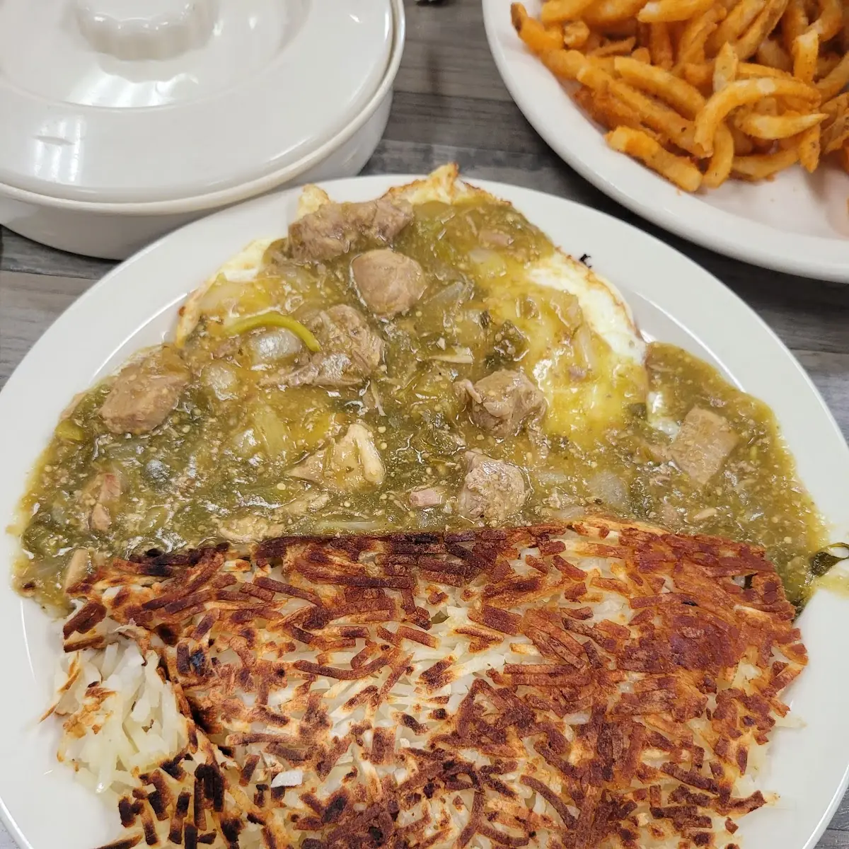 Chile Verde and Eggs