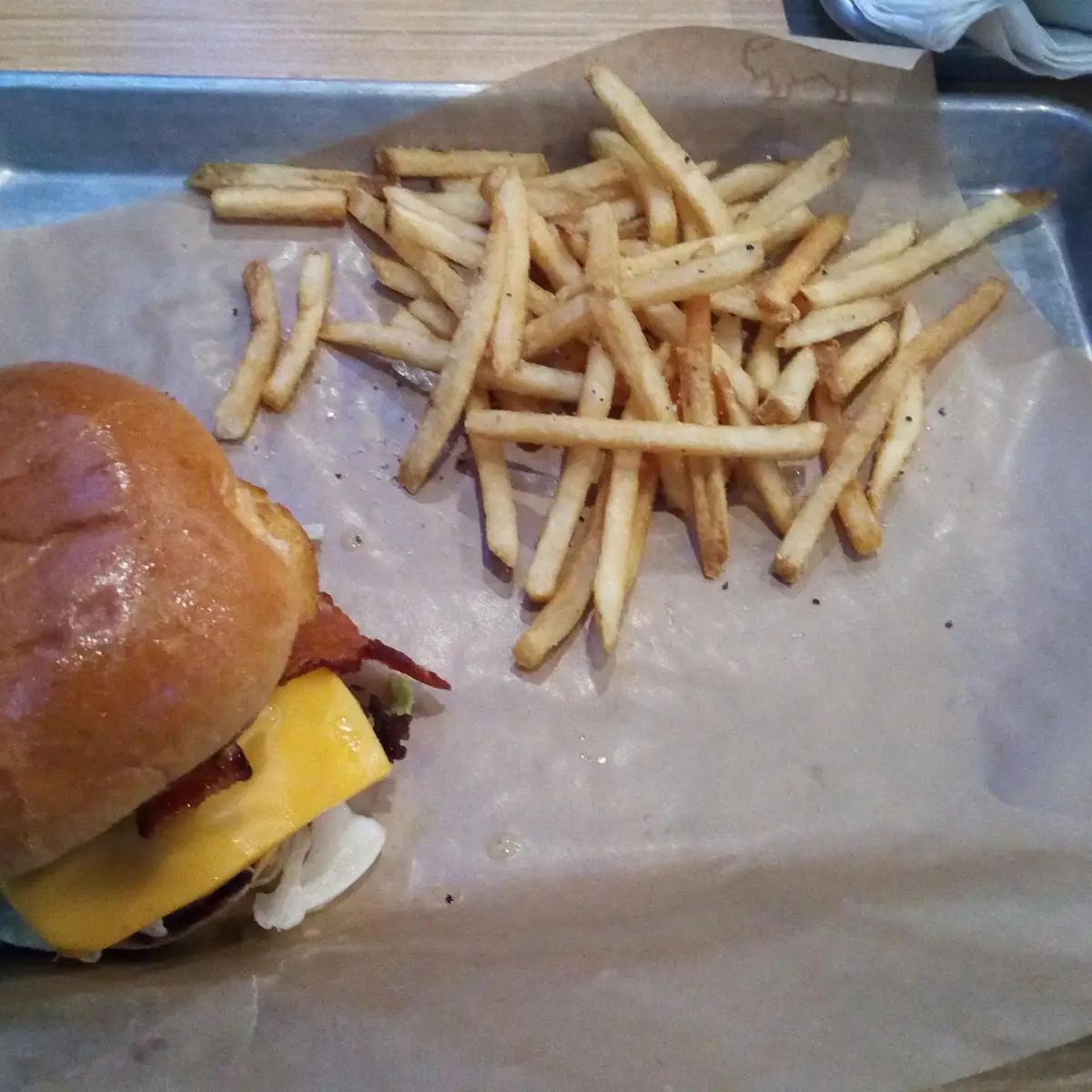 Cheese Curds and Bacon Burger