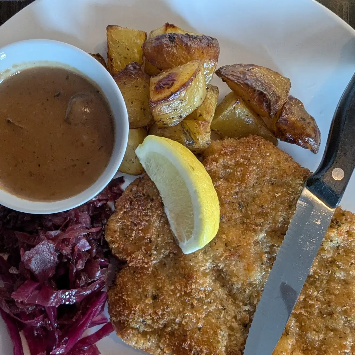 Authentic Jaeger Schnitzel