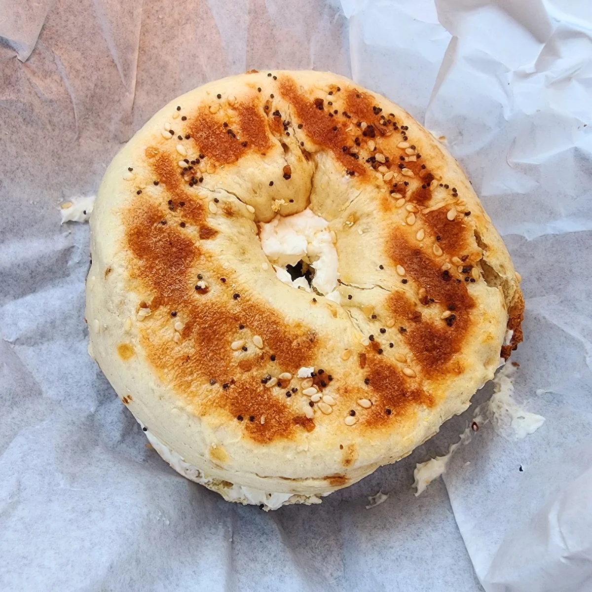 Everything Bagel with Cream Cheese