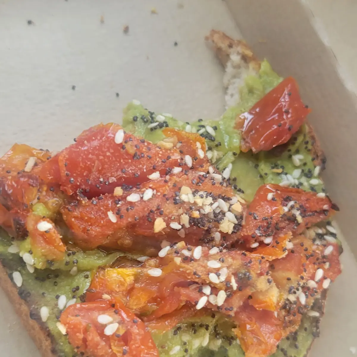Avocado Toast with Roasted Tomato