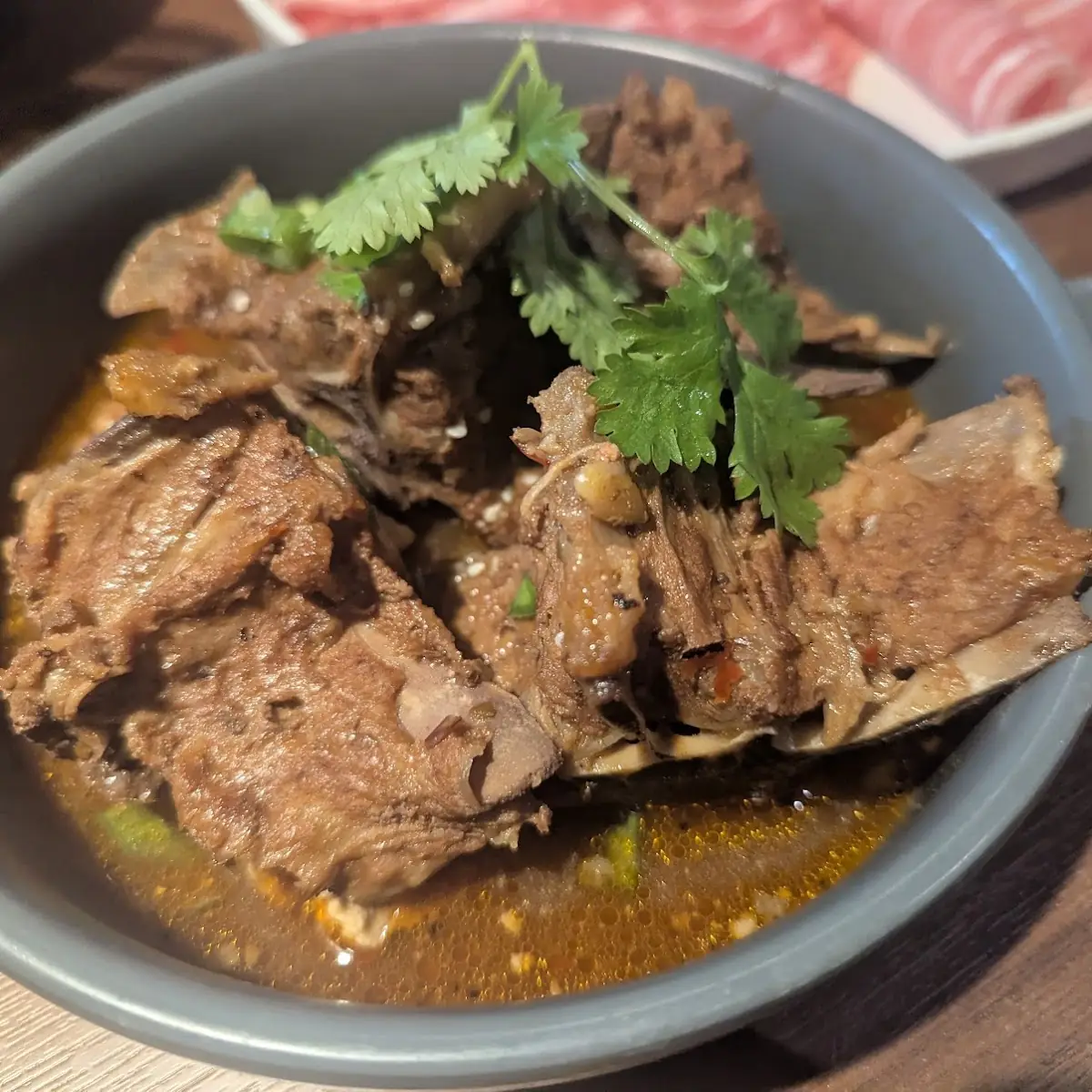House Spicy Bone Marrow Broth