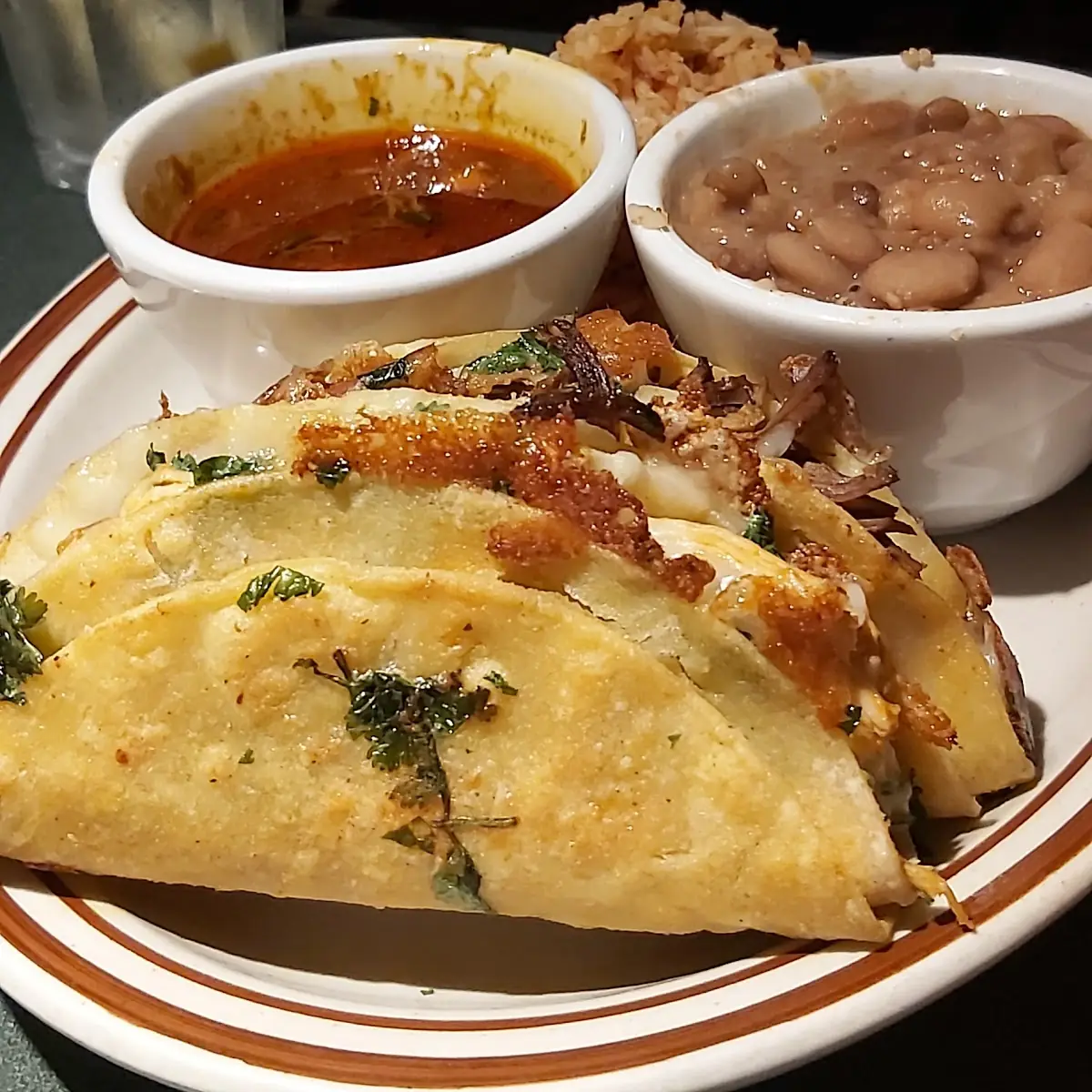 Egg Roll Beef Birria, Rico Taco Windsor