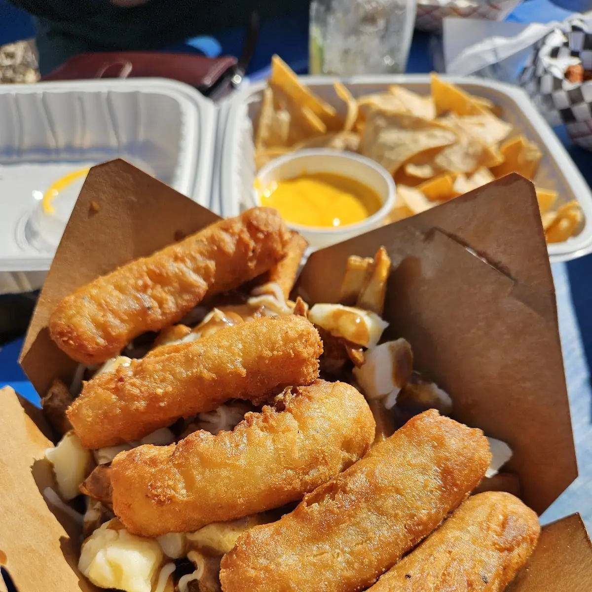 Mozzarella Sticks Poutine, Rico Taco Windsor
