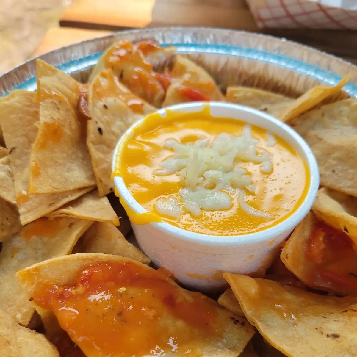 Nacho Cheese Sauce 4 Oz and Chips, Rico Taco Windsor