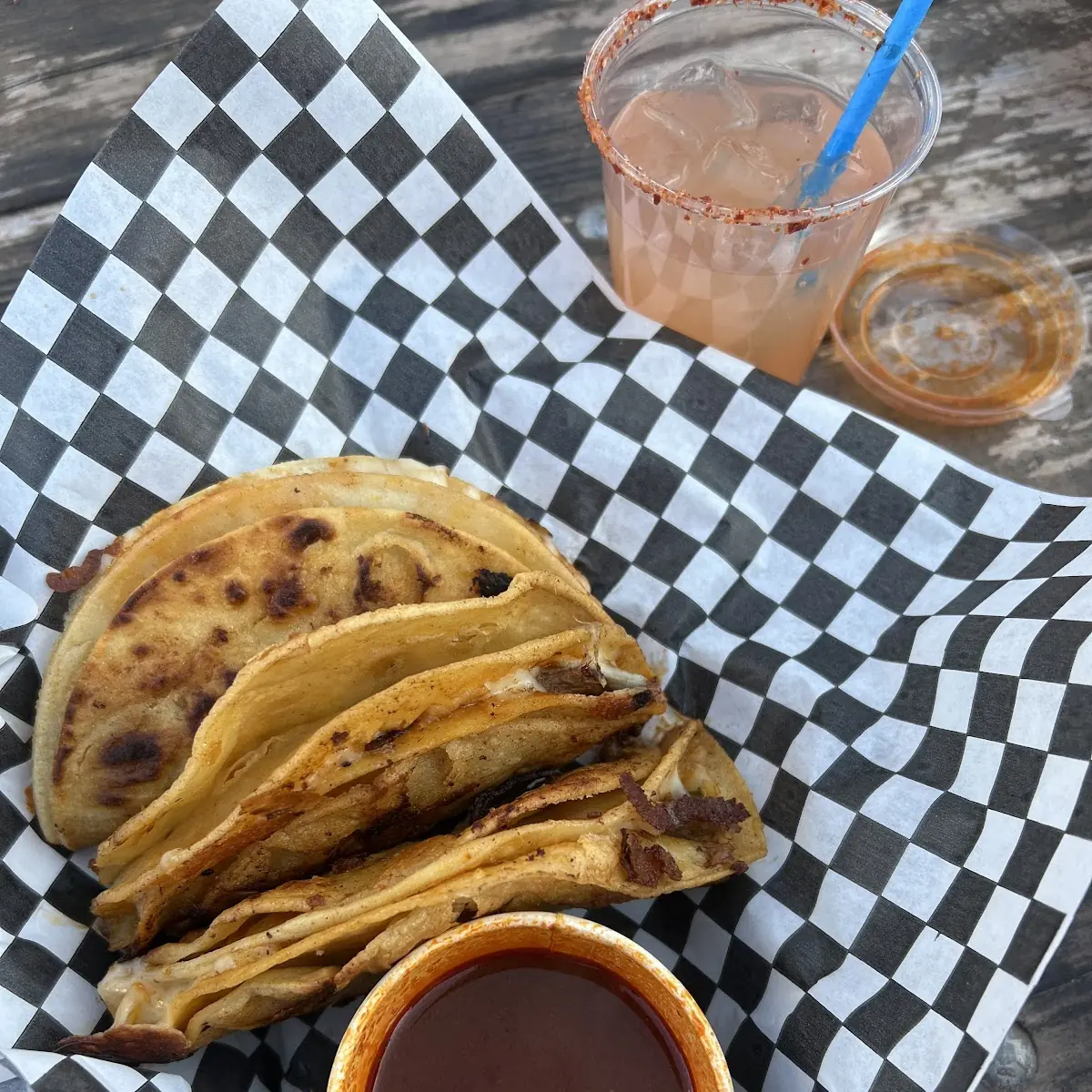 Order of Three Beef Birria Tacos and Broth, Rico Taco Windsor