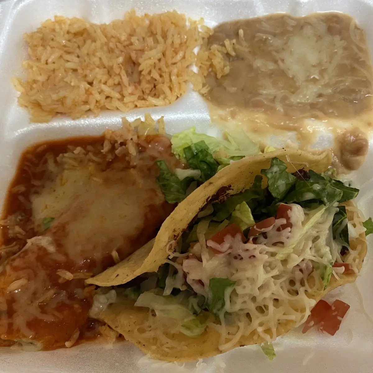 Shredded Beef Taco Cheese Enchilada