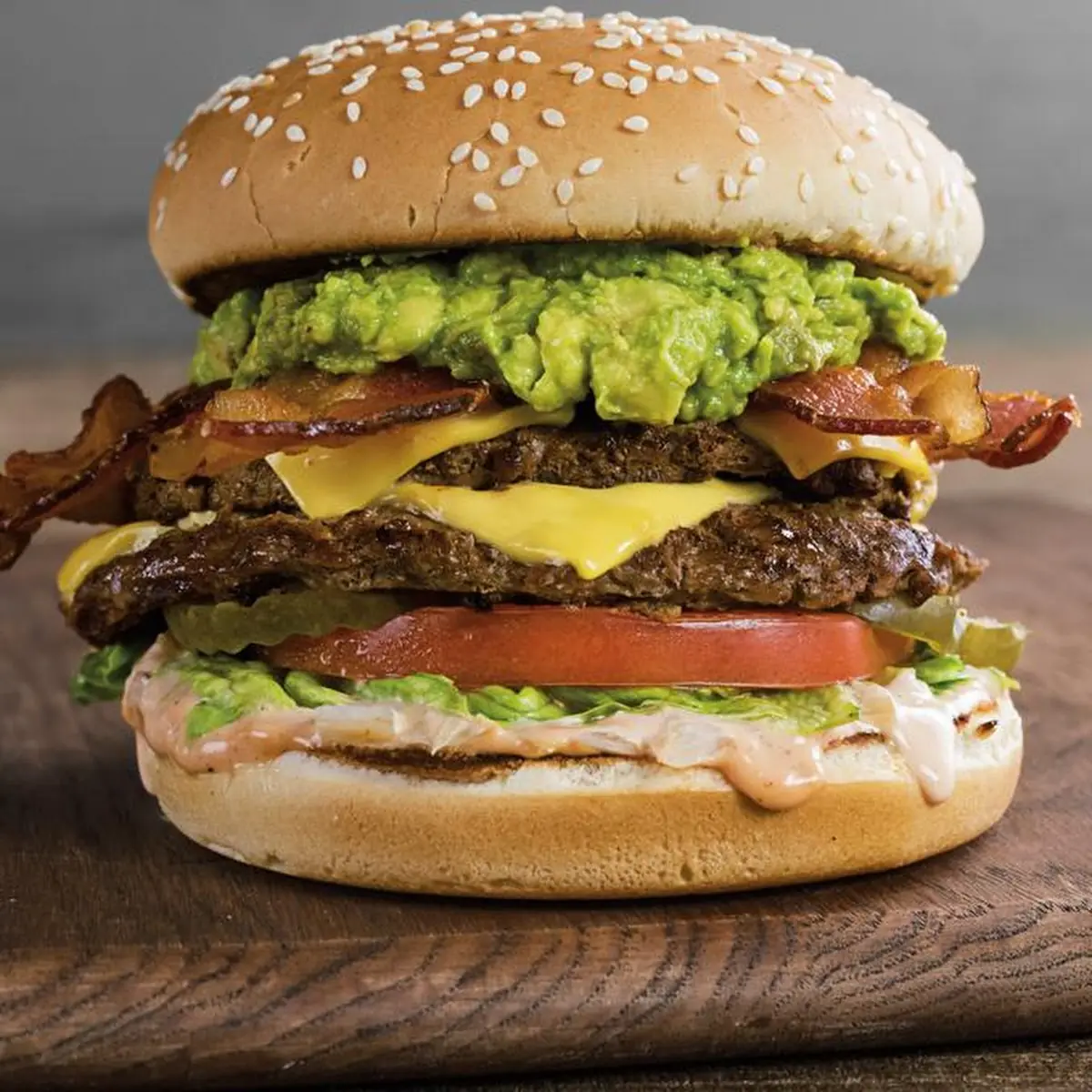 The Natural Avocado Bacon Cheeseburger