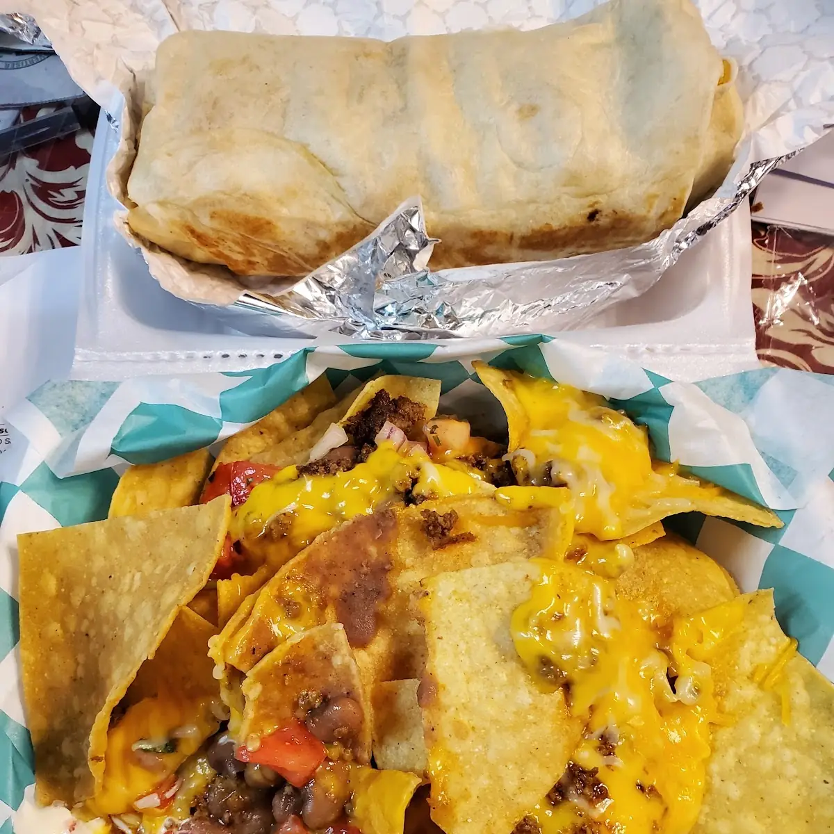 Nacho Supreme and Burrito