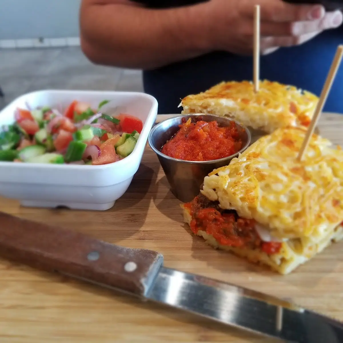 Spaghetti Sandwich Cubano