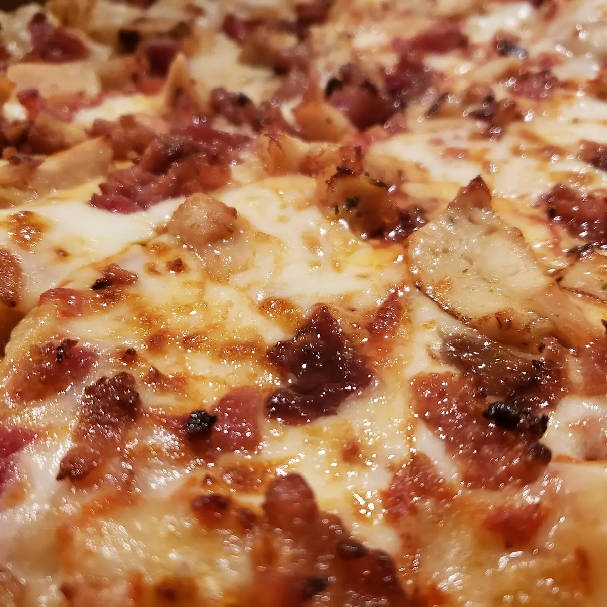 Bacon and Chicken Deep Pan Pizza