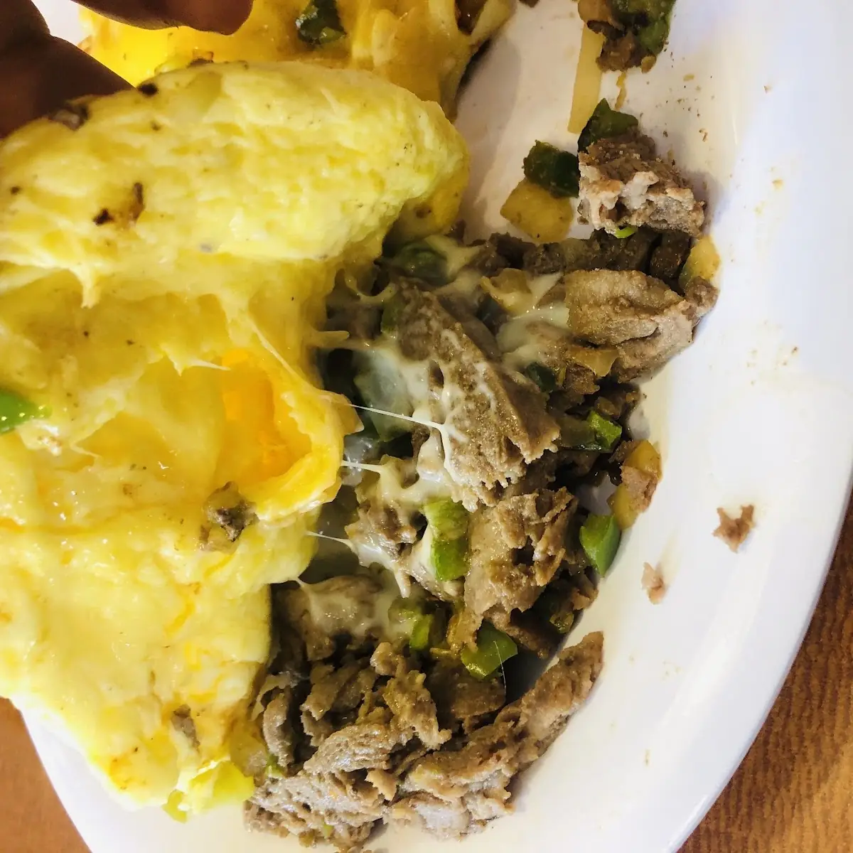 Prime Rib Tips Omelet