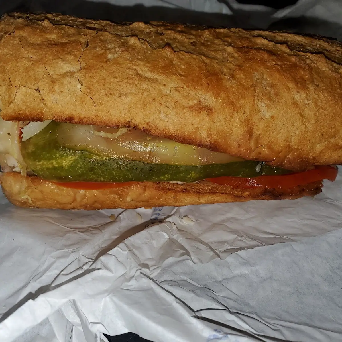 Turkey and Provolone on Wheat