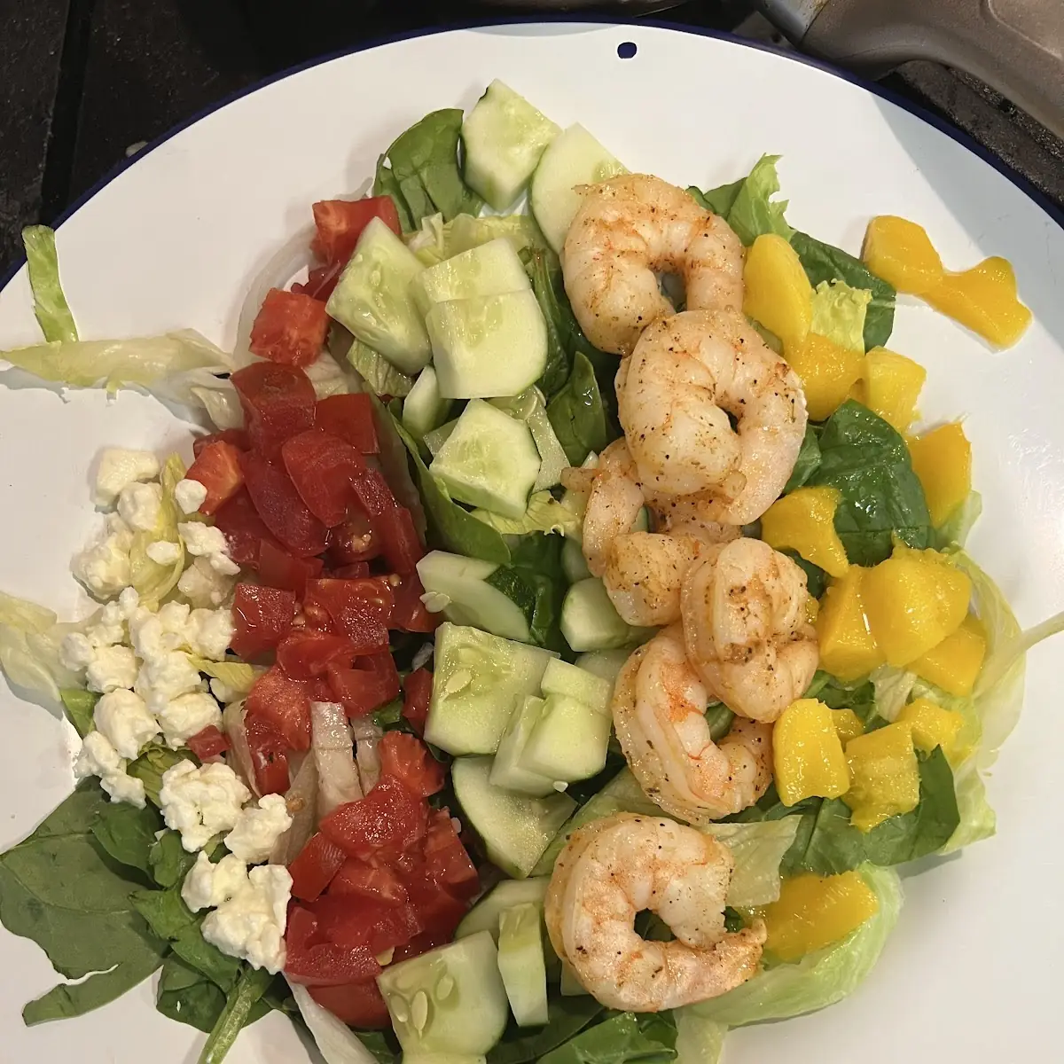 Blackened Grilled Shrimp Salad