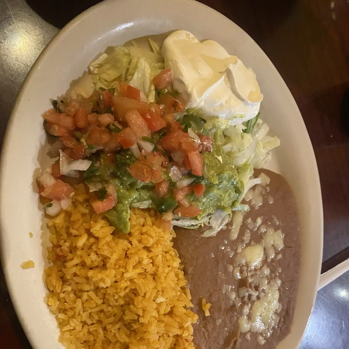 Taco with Rice & Beans