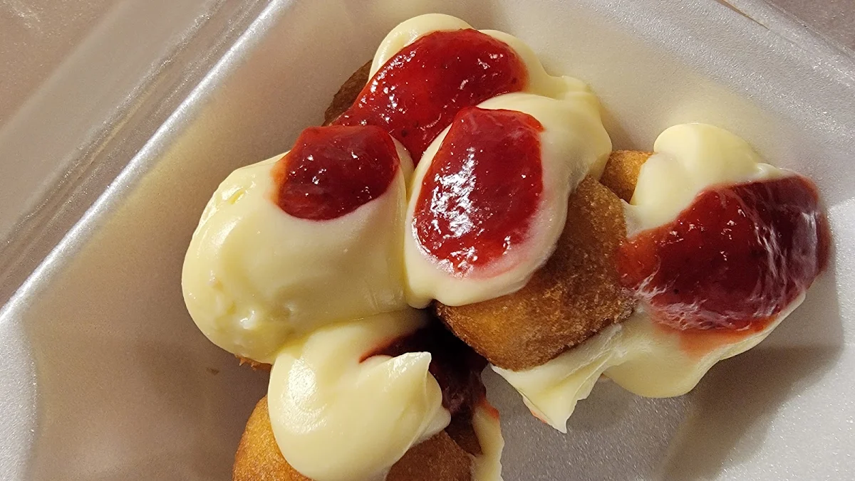 Strawberry Cheesecake Mini Donuts