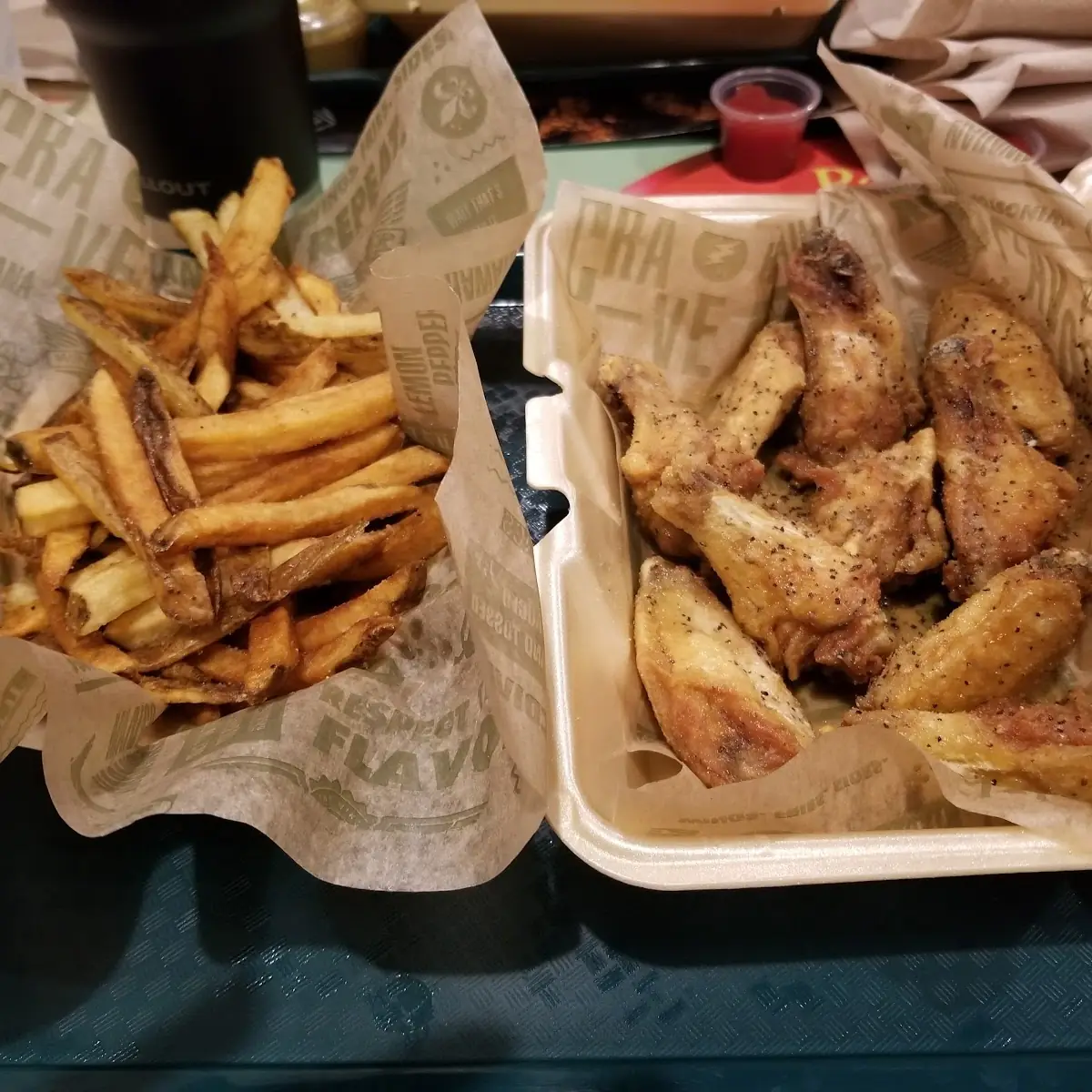 Lemon Pepper and Garlic Parmesan Wings