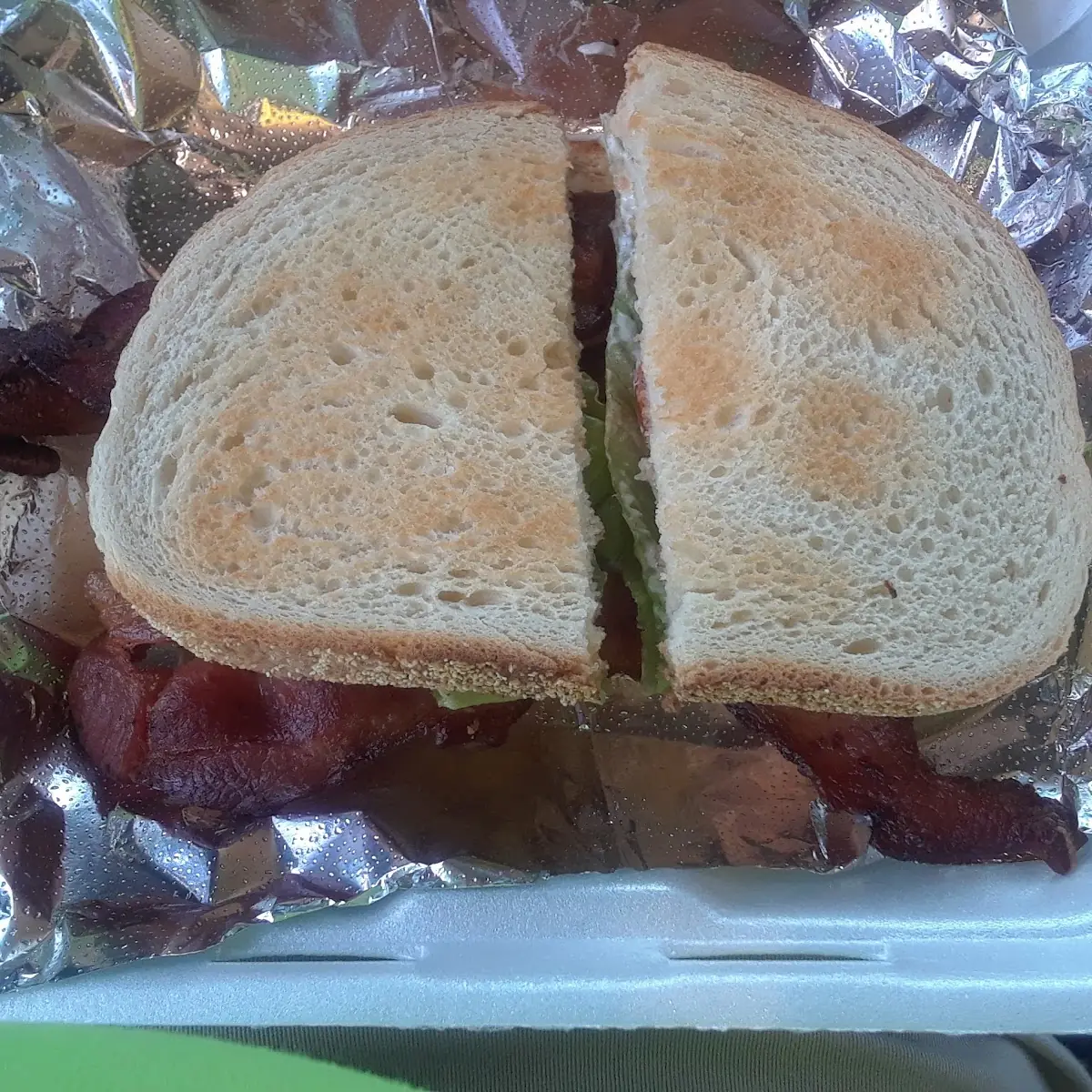 Belt Bacon Egg Lettuce Tomato Sandwich