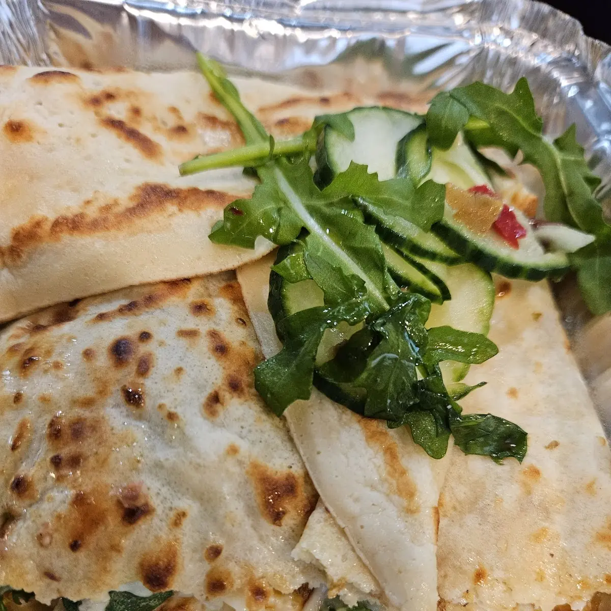 Egg Fresh Tomato and Melted Cheese Crepe