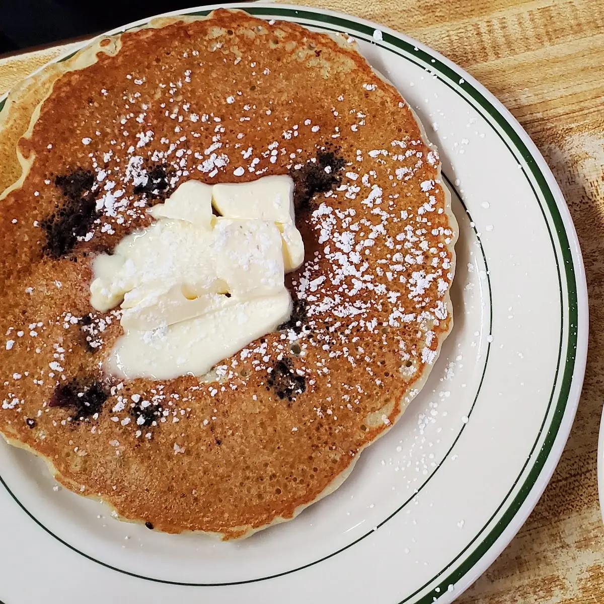 Blueberry Pancakes and Eggs