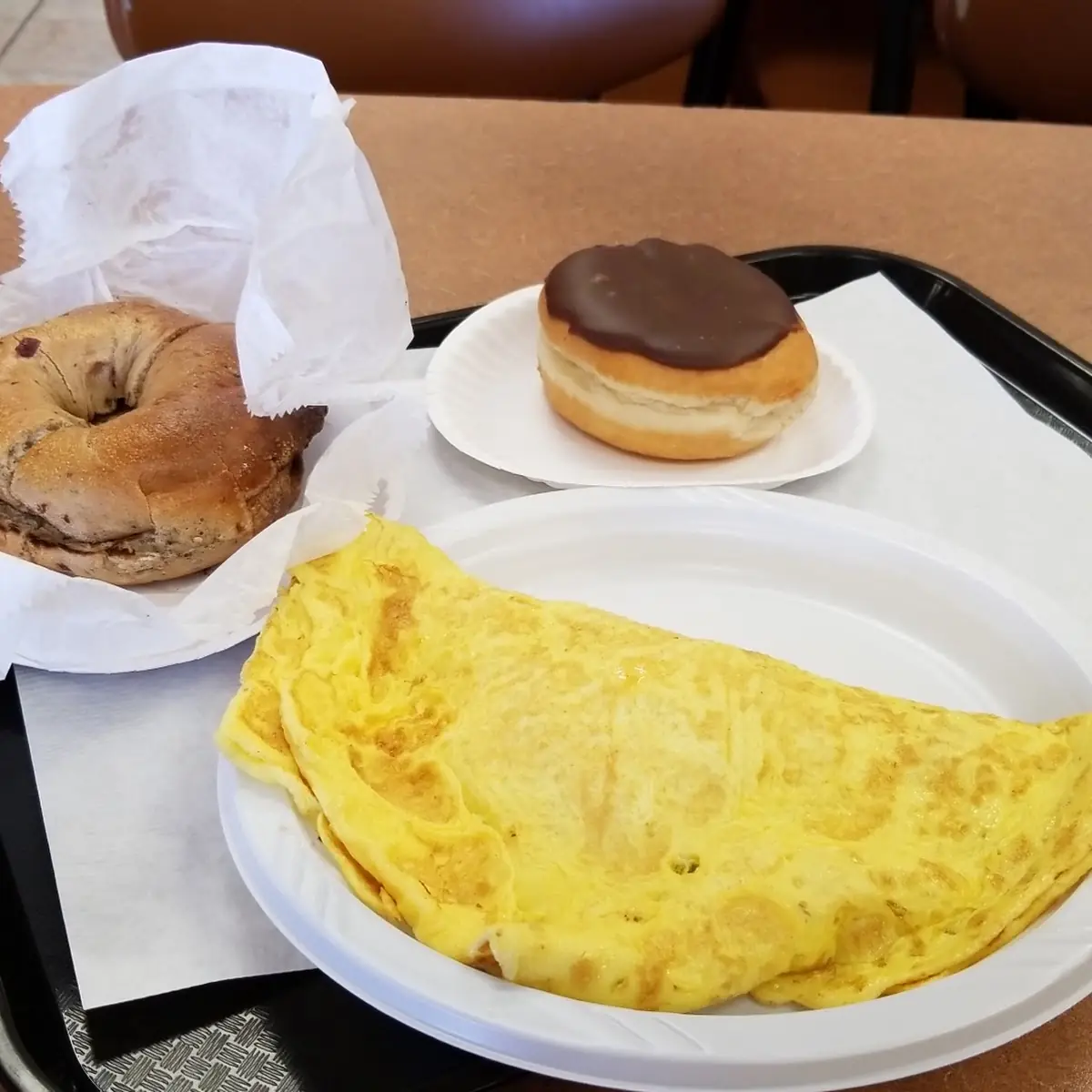 Bagel Cheese Omelette