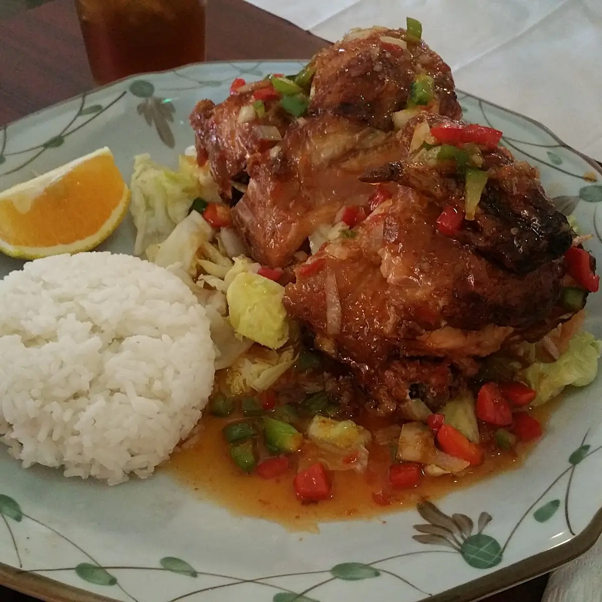 BBQ Chicken with Steamed Rice