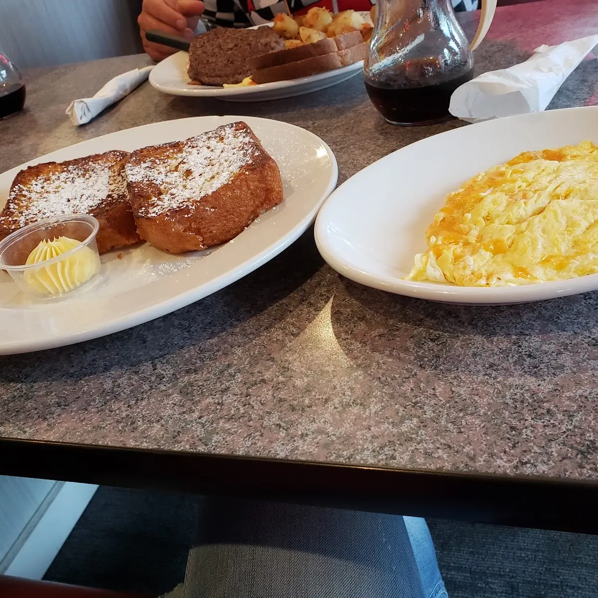 French Toast with Scrambled Eggs