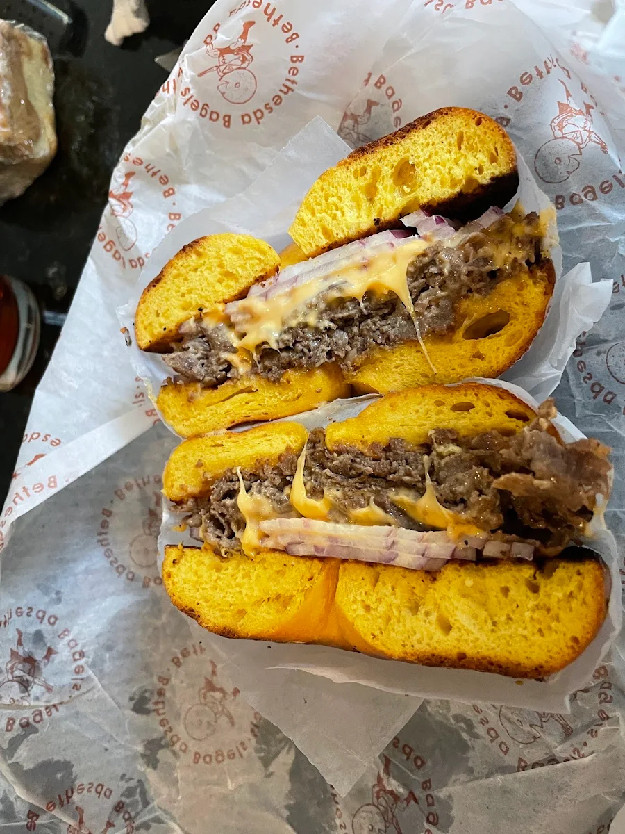 Steak and Cheese Bagel