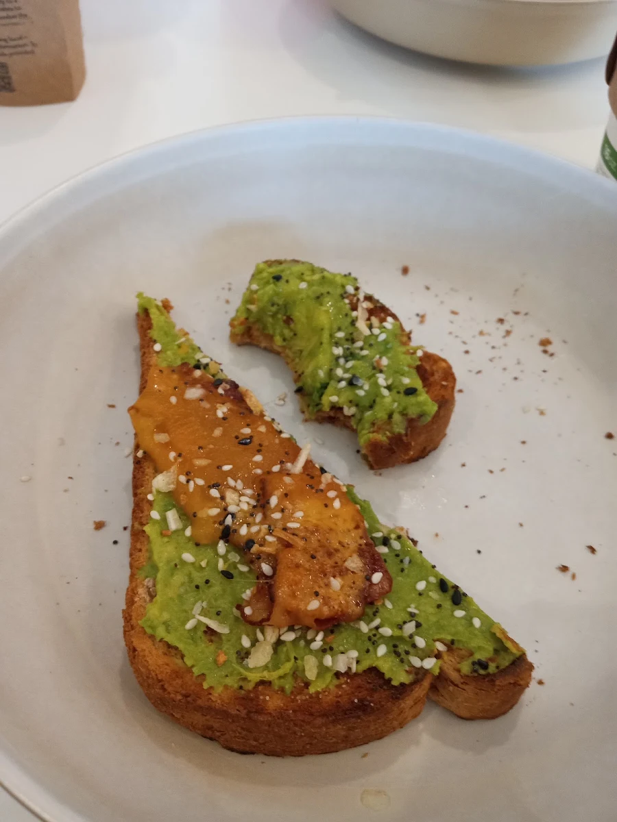 Avocado Toast with Bacon and Cheddar