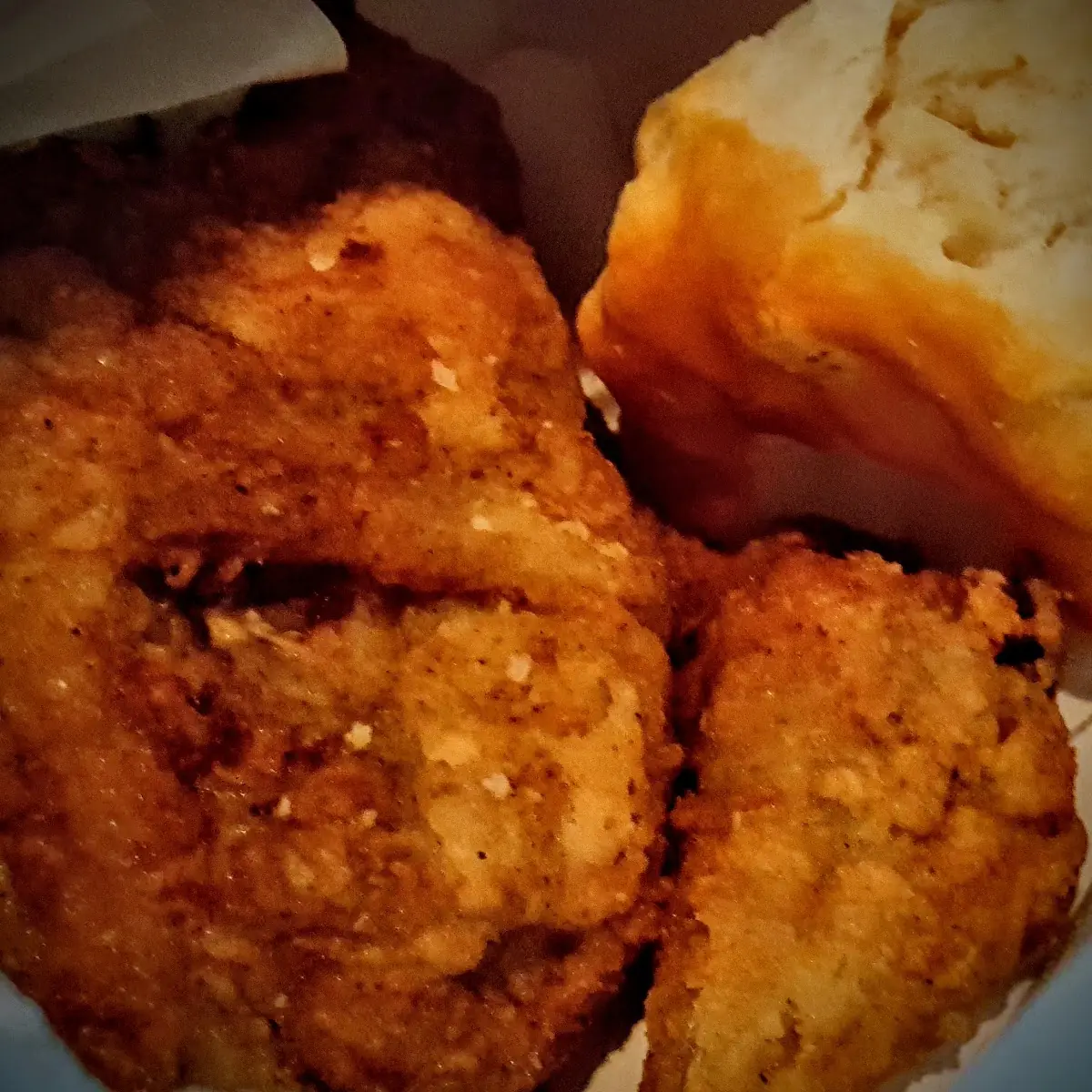 Fried Chicken and Biscuit