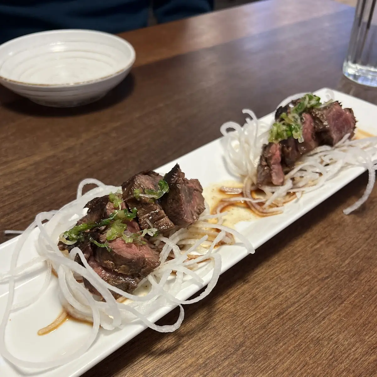 Grilled Beef and California Roll