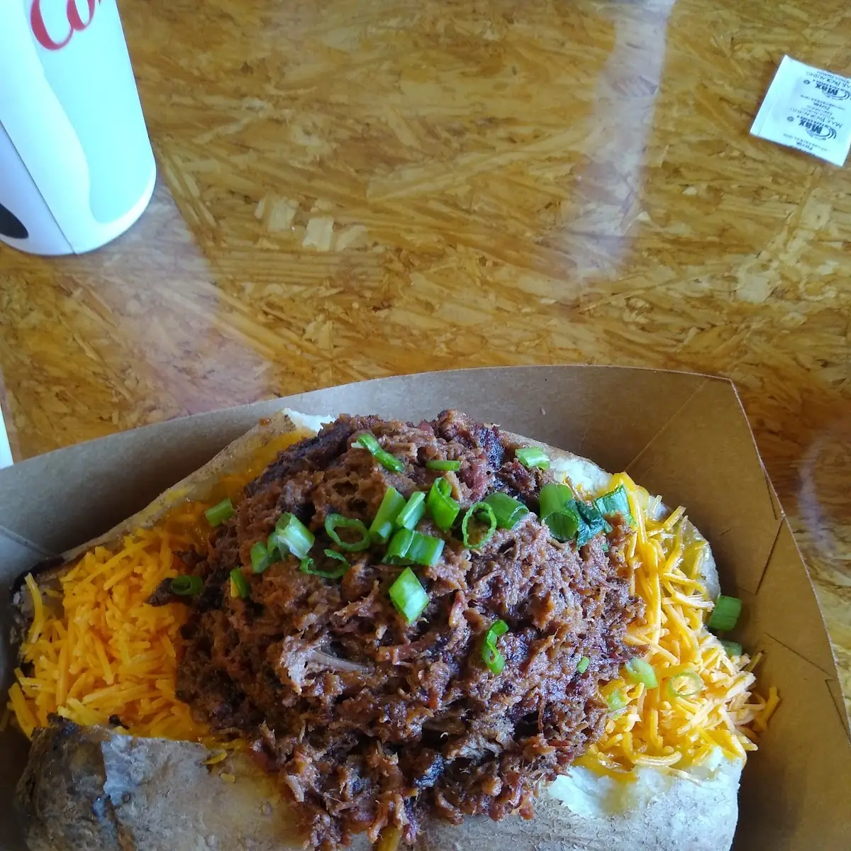 Chopped Brisket Baked Potato