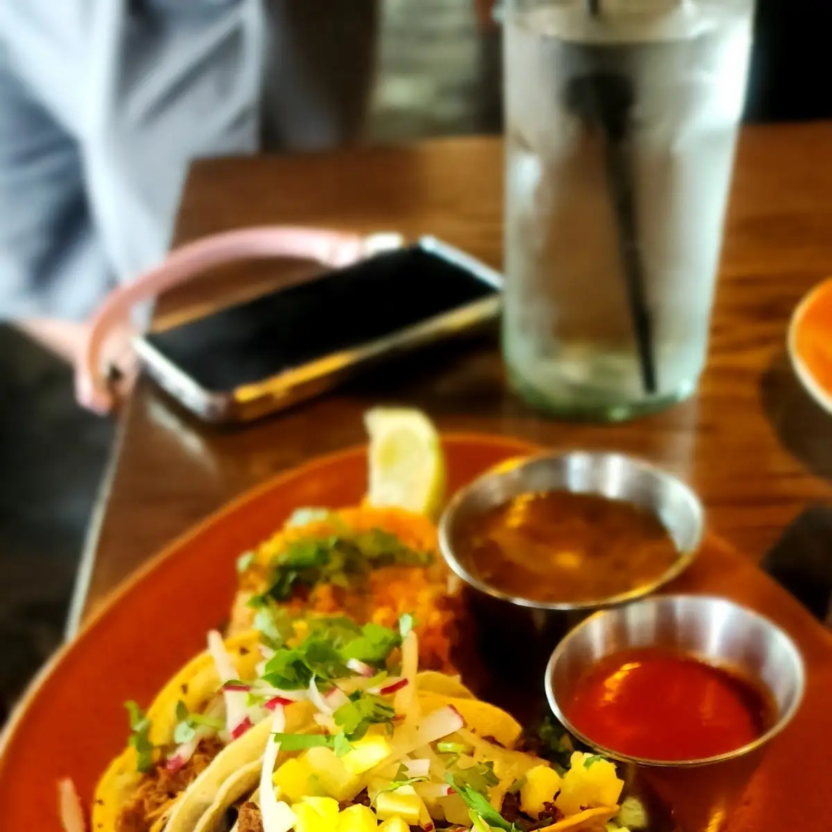 Hard Shell Tacos with Lime Wedge