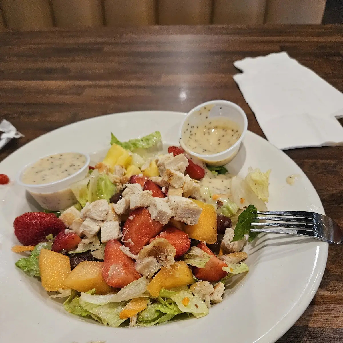 Fresh Fruit & Chicken Salad