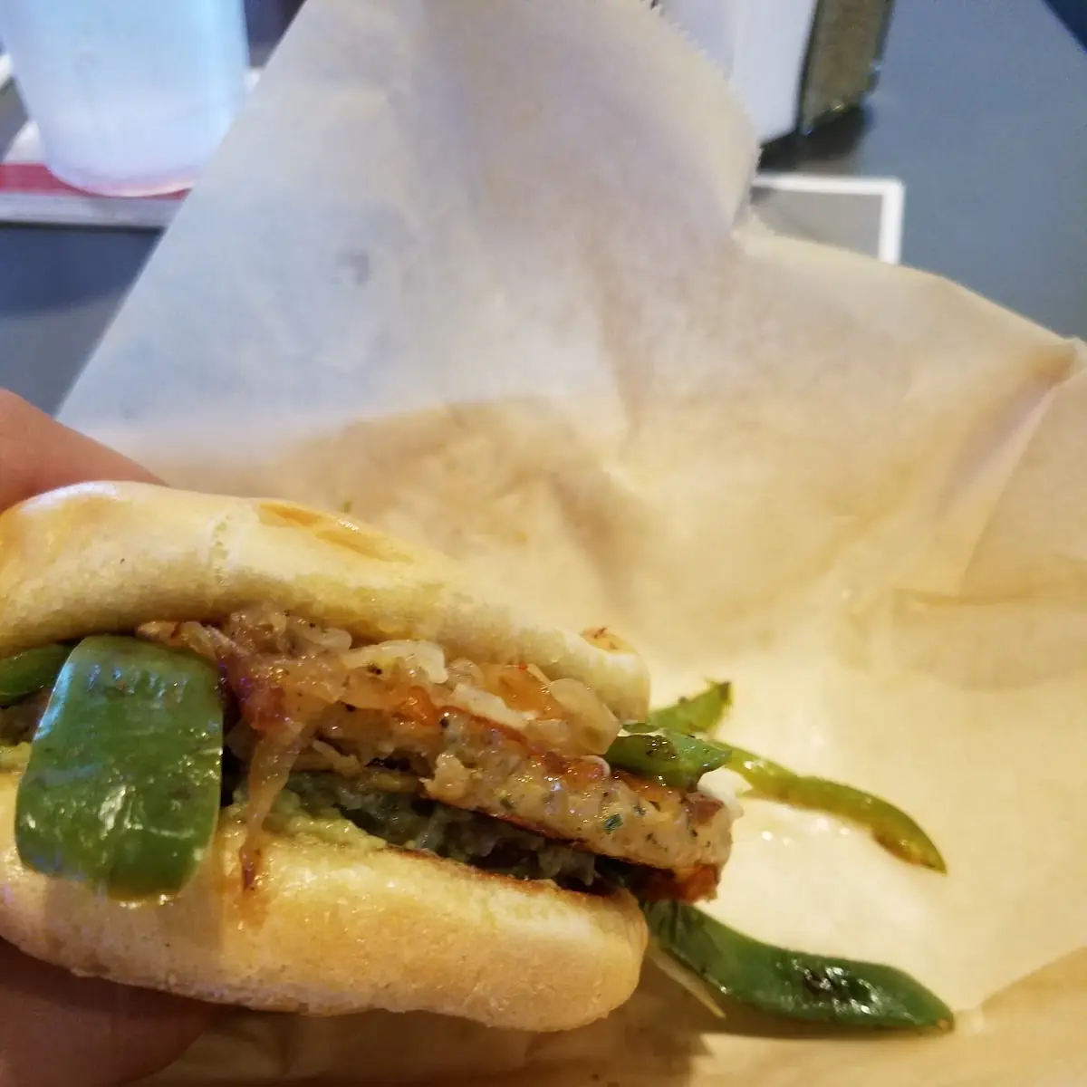 Spicy Guacamole Veggie Burger