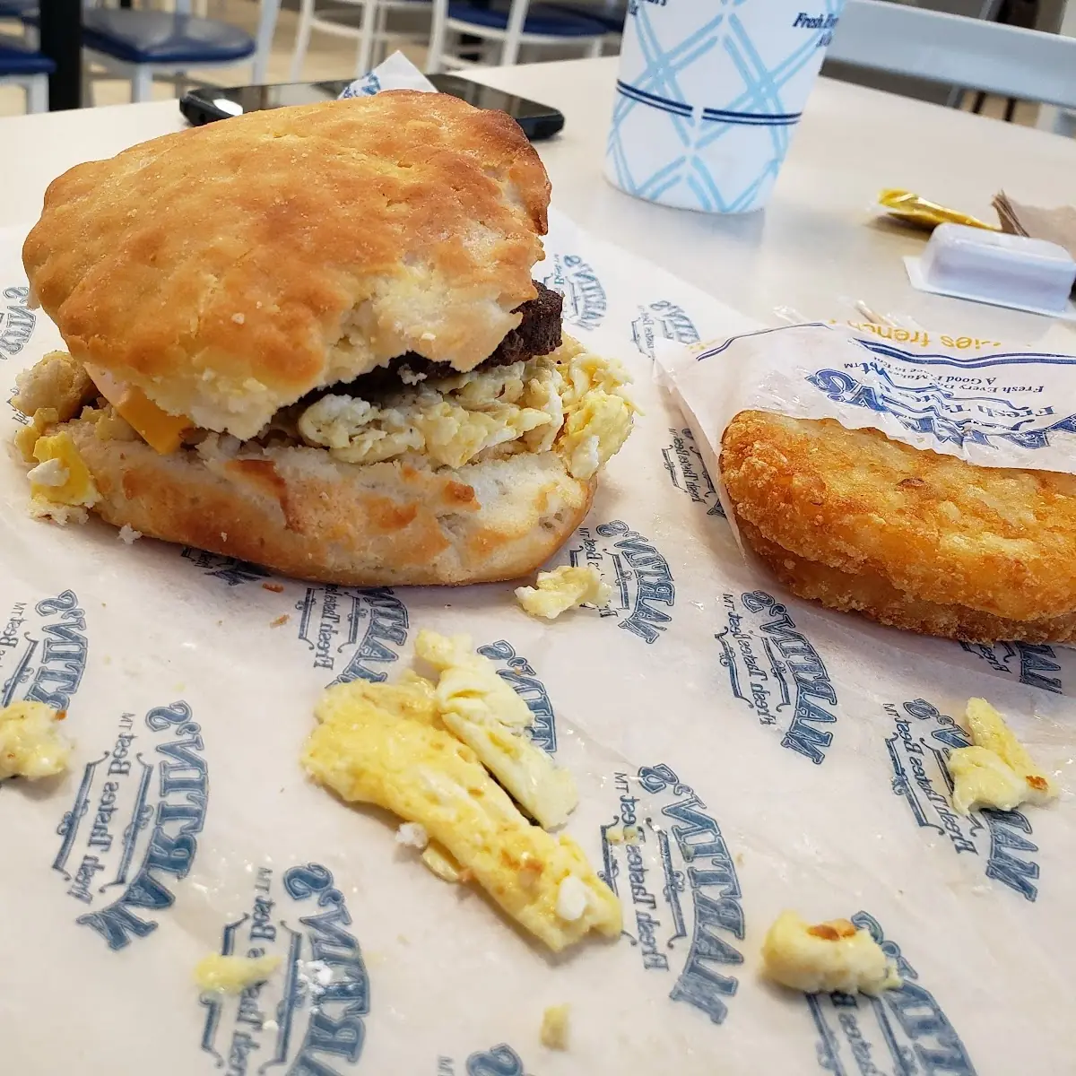 Sausage Egg and Cheese Biscuit